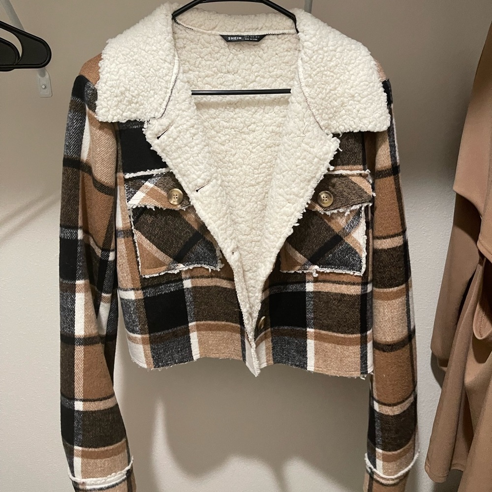 Plaid Cropped Jacket